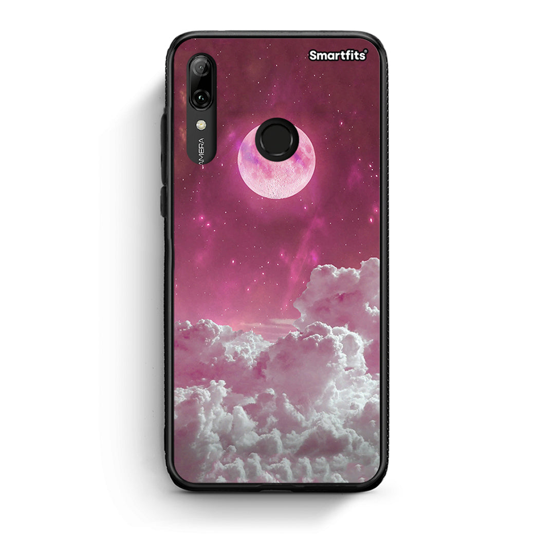 Huawei P Smart 2019 Pink Moon Θήκη από τη Smartfits με σχέδιο στο πίσω μέρος και μαύρο περίβλημα | Smartphone case with colorful back and black bezels by Smartfits