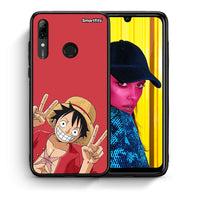 Thumbnail for Θήκη Huawei P Smart 2019 Pirate Luffy από τη Smartfits με σχέδιο στο πίσω μέρος και μαύρο περίβλημα | Huawei P Smart 2019 Pirate Luffy case with colorful back and black bezels