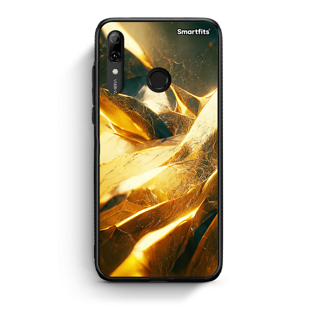 Huawei P Smart 2019 Real Gold θήκη από τη Smartfits με σχέδιο στο πίσω μέρος και μαύρο περίβλημα | Smartphone case with colorful back and black bezels by Smartfits