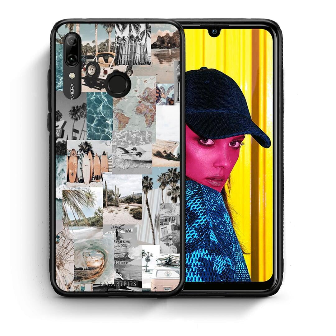 Θήκη Huawei P Smart 2019 Retro Beach Life από τη Smartfits με σχέδιο στο πίσω μέρος και μαύρο περίβλημα | Huawei P Smart 2019 Retro Beach Life case with colorful back and black bezels