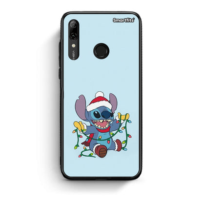 Huawei P Smart 2019 Santa Stich θήκη από τη Smartfits με σχέδιο στο πίσω μέρος και μαύρο περίβλημα | Smartphone case with colorful back and black bezels by Smartfits
