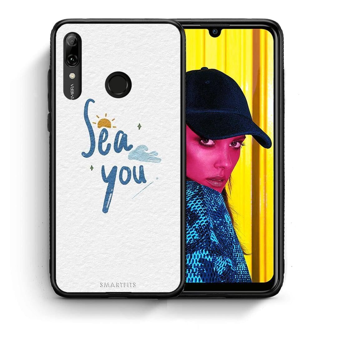 Θήκη Huawei P Smart 2019 Sea You από τη Smartfits με σχέδιο στο πίσω μέρος και μαύρο περίβλημα | Huawei P Smart 2019 Sea You case with colorful back and black bezels