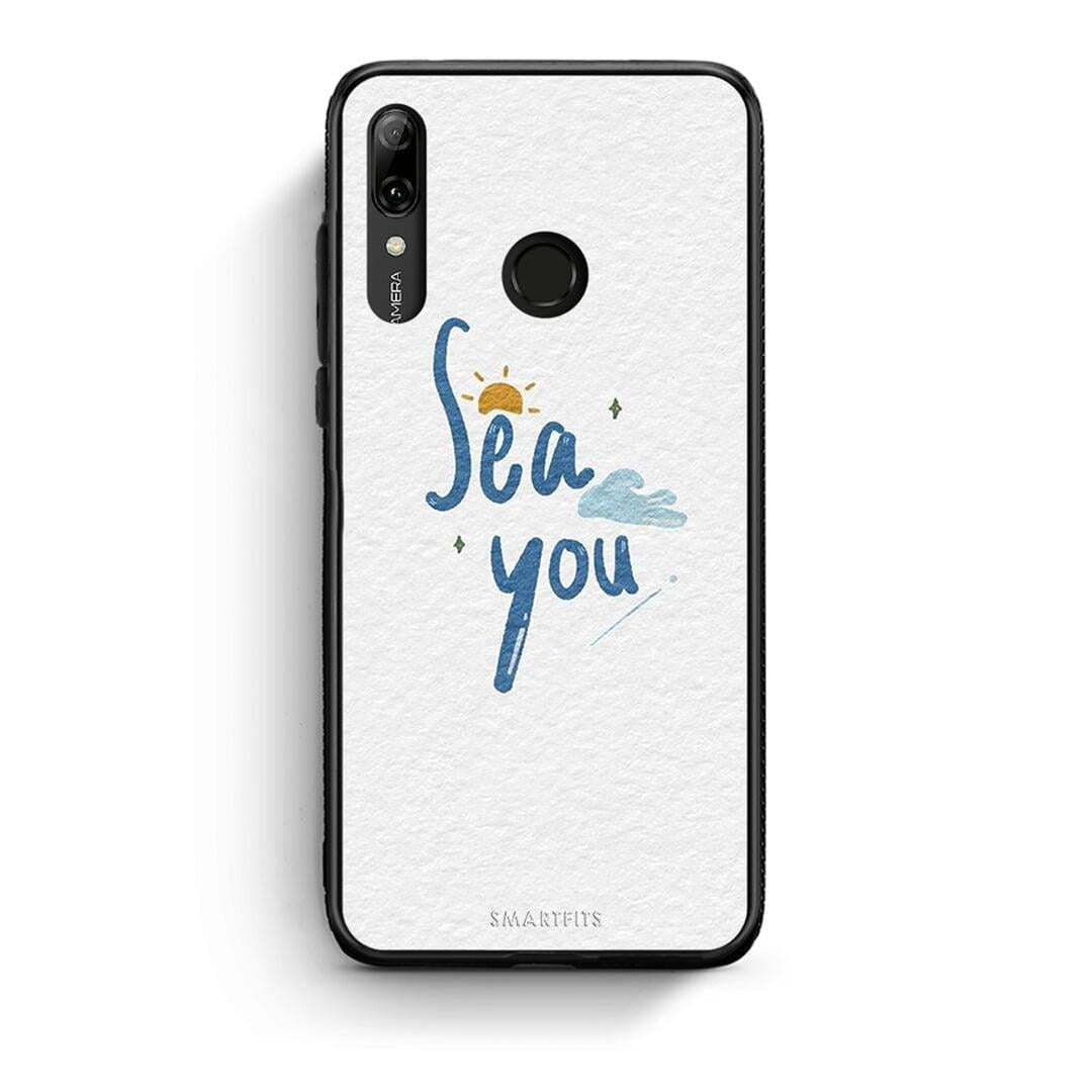 Huawei P Smart 2019 Sea You Θήκη από τη Smartfits με σχέδιο στο πίσω μέρος και μαύρο περίβλημα | Smartphone case with colorful back and black bezels by Smartfits