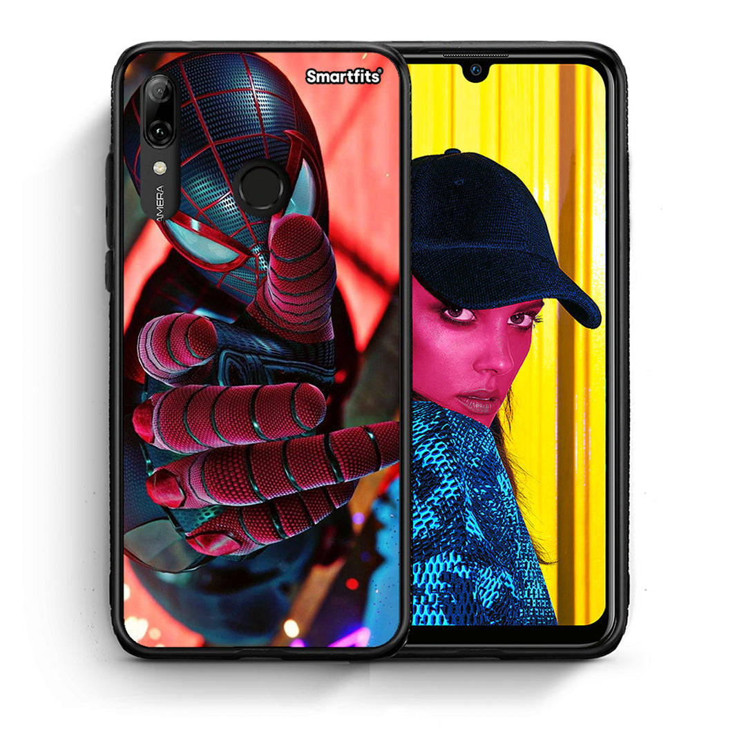 Θήκη Huawei P Smart 2019 Spider Hand από τη Smartfits με σχέδιο στο πίσω μέρος και μαύρο περίβλημα | Huawei P Smart 2019 Spider Hand case with colorful back and black bezels