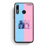 Thumbnail for Huawei P Smart 2019 Stitch And Angel θήκη από τη Smartfits με σχέδιο στο πίσω μέρος και μαύρο περίβλημα | Smartphone case with colorful back and black bezels by Smartfits