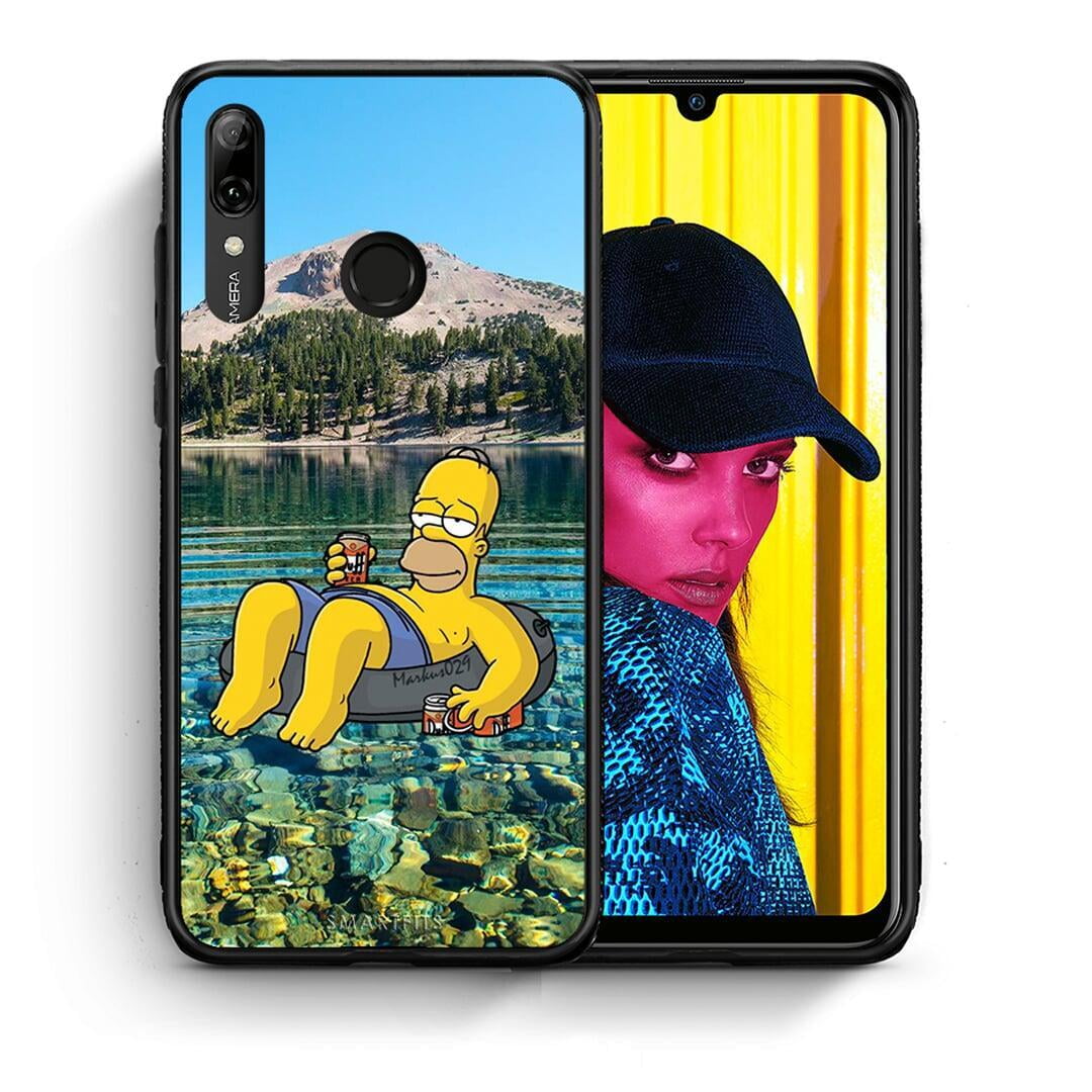 Θήκη Huawei P Smart 2019 Summer Happiness από τη Smartfits με σχέδιο στο πίσω μέρος και μαύρο περίβλημα | Huawei P Smart 2019 Summer Happiness case with colorful back and black bezels