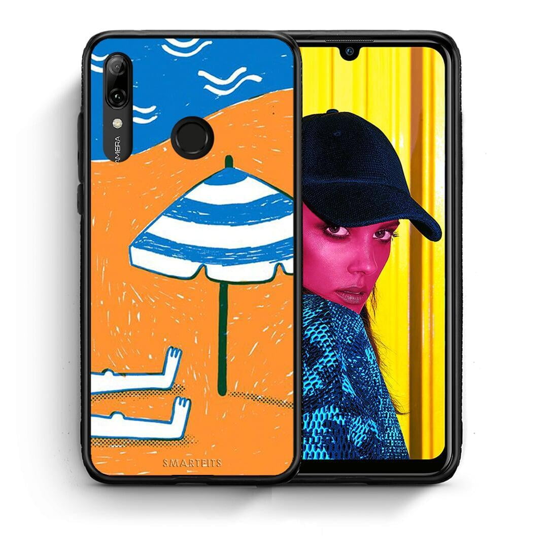 Θήκη Huawei P Smart 2019 Summering από τη Smartfits με σχέδιο στο πίσω μέρος και μαύρο περίβλημα | Huawei P Smart 2019 Summering case with colorful back and black bezels