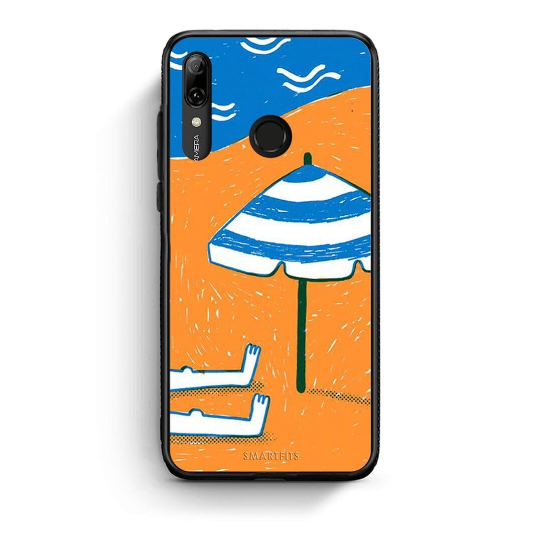 Huawei P Smart 2019 Summering Θήκη από τη Smartfits με σχέδιο στο πίσω μέρος και μαύρο περίβλημα | Smartphone case with colorful back and black bezels by Smartfits
