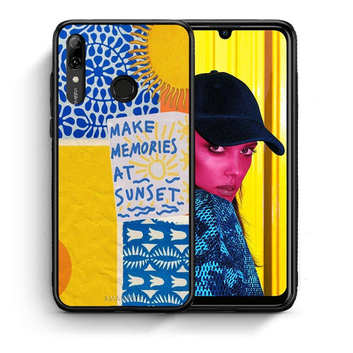 Θήκη Huawei P Smart 2019 Sunset Memories από τη Smartfits με σχέδιο στο πίσω μέρος και μαύρο περίβλημα | Huawei P Smart 2019 Sunset Memories case with colorful back and black bezels