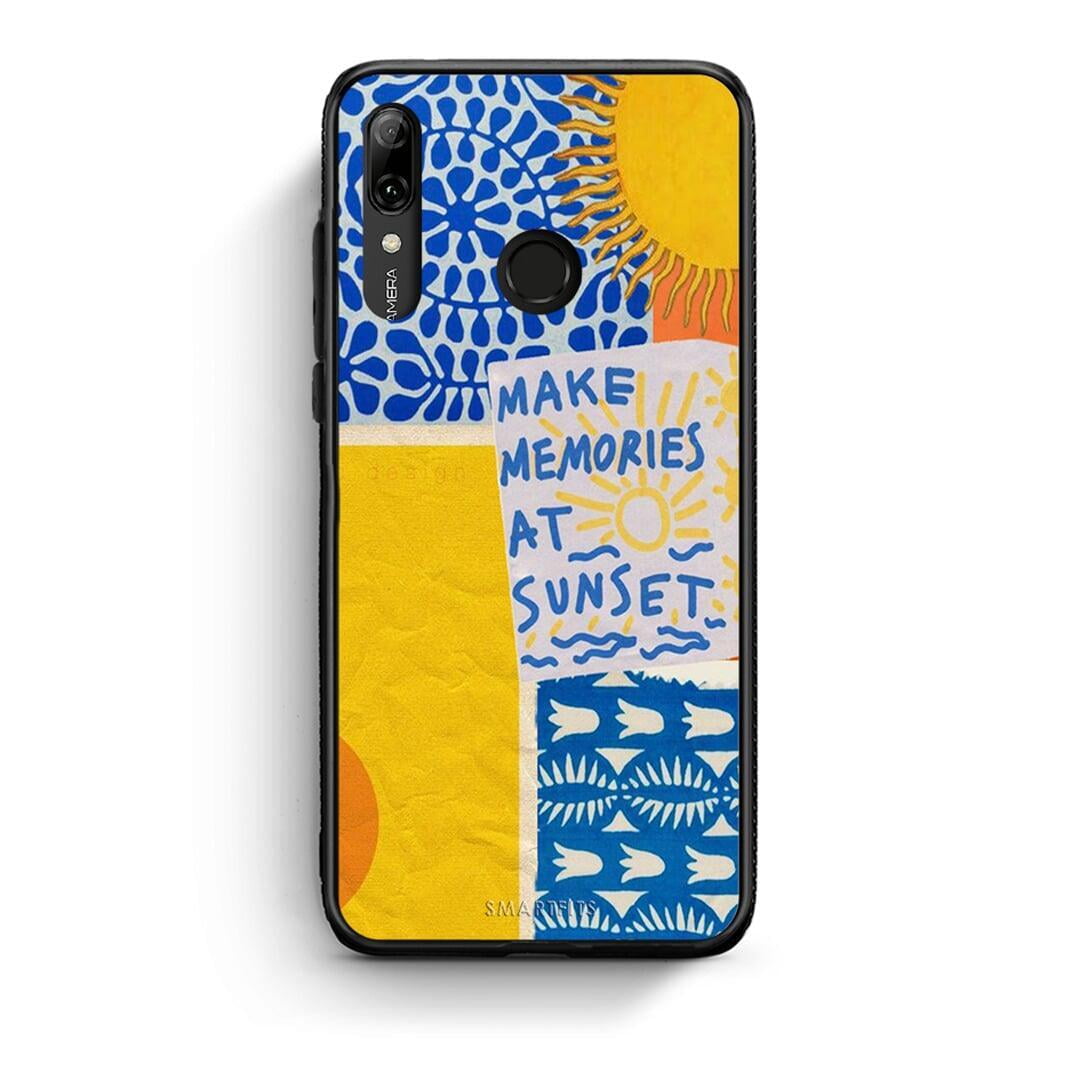 Huawei P Smart 2019 Sunset Memories Θήκη από τη Smartfits με σχέδιο στο πίσω μέρος και μαύρο περίβλημα | Smartphone case with colorful back and black bezels by Smartfits