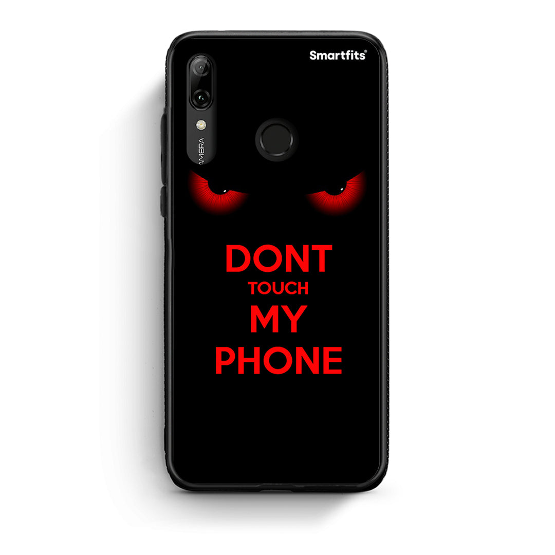 Huawei P Smart 2019 Touch My Phone Θήκη από τη Smartfits με σχέδιο στο πίσω μέρος και μαύρο περίβλημα | Smartphone case with colorful back and black bezels by Smartfits