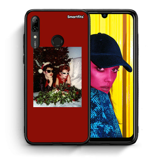 Θήκη Huawei P Smart 2019 Waiting For Xmas από τη Smartfits με σχέδιο στο πίσω μέρος και μαύρο περίβλημα | Huawei P Smart 2019 Waiting For Xmas case with colorful back and black bezels