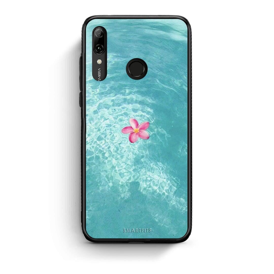 Huawei P Smart 2019 Water Flower Θήκη από τη Smartfits με σχέδιο στο πίσω μέρος και μαύρο περίβλημα | Smartphone case with colorful back and black bezels by Smartfits