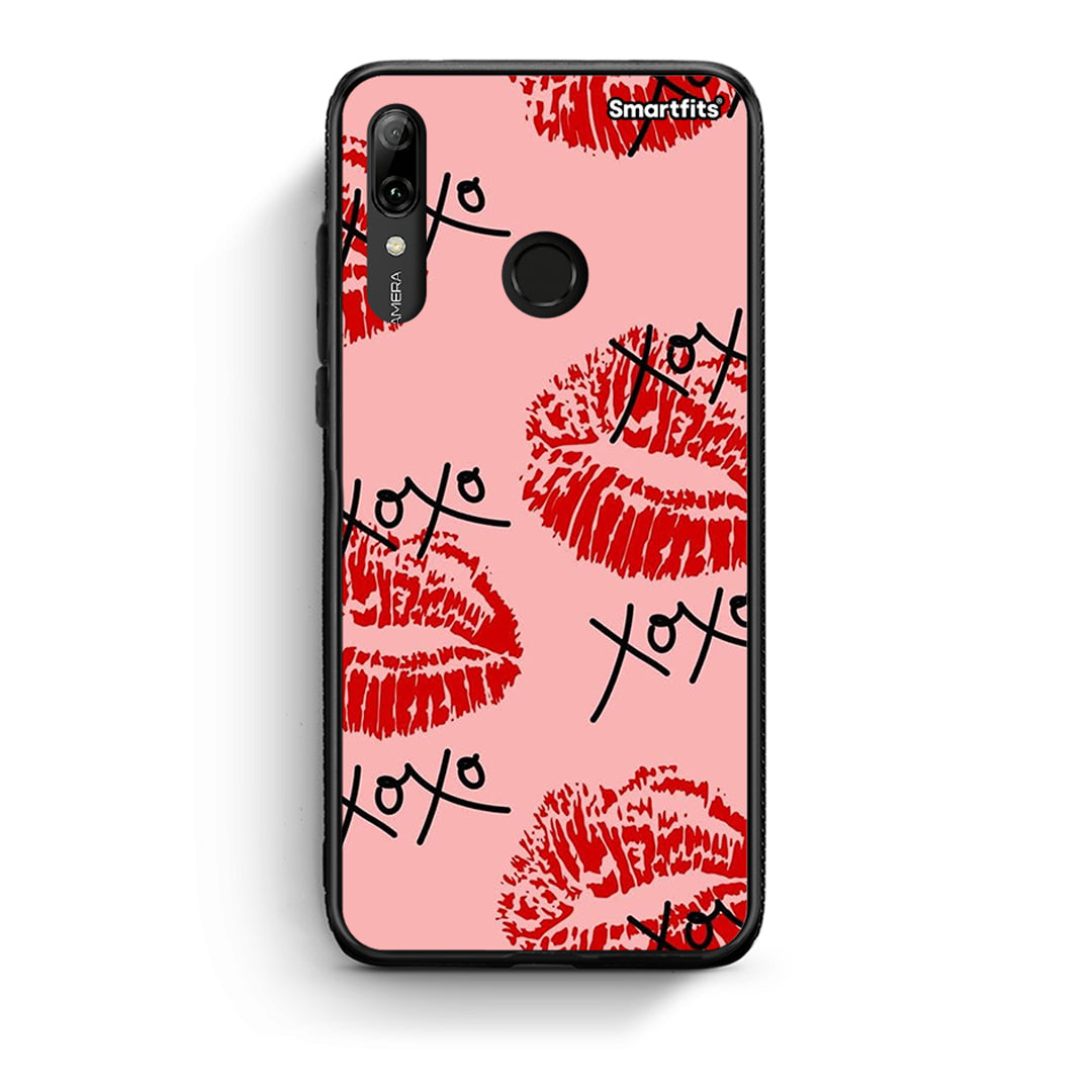 Huawei P Smart 2019 XOXO Lips θήκη από τη Smartfits με σχέδιο στο πίσω μέρος και μαύρο περίβλημα | Smartphone case with colorful back and black bezels by Smartfits