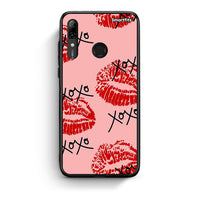 Thumbnail for Huawei P Smart 2019 XOXO Lips θήκη από τη Smartfits με σχέδιο στο πίσω μέρος και μαύρο περίβλημα | Smartphone case with colorful back and black bezels by Smartfits