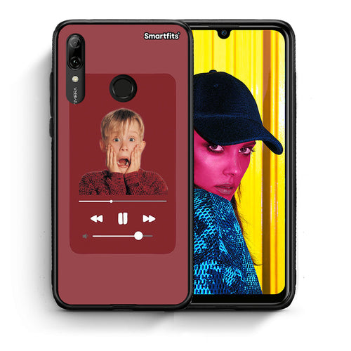 Θήκη Huawei P Smart 2019 Xmas Alone Music από τη Smartfits με σχέδιο στο πίσω μέρος και μαύρο περίβλημα | Huawei P Smart 2019 Xmas Alone Music case with colorful back and black bezels