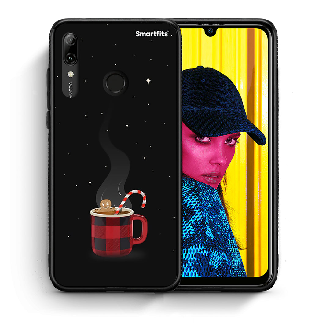 Θήκη Huawei P Smart 2019 Xmas Bathing από τη Smartfits με σχέδιο στο πίσω μέρος και μαύρο περίβλημα | Huawei P Smart 2019 Xmas Bathing case with colorful back and black bezels