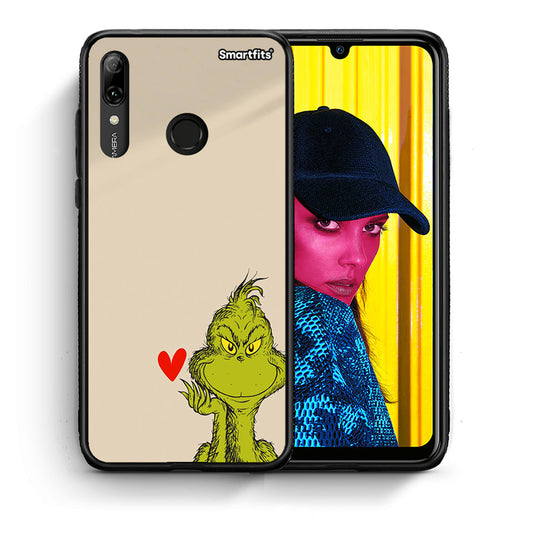 Θήκη Huawei P Smart 2019 Xmas Grinch από τη Smartfits με σχέδιο στο πίσω μέρος και μαύρο περίβλημα | Huawei P Smart 2019 Xmas Grinch case with colorful back and black bezels