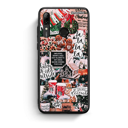 Huawei P Smart 2019 Xmas Habbits θήκη από τη Smartfits με σχέδιο στο πίσω μέρος και μαύρο περίβλημα | Smartphone case with colorful back and black bezels by Smartfits