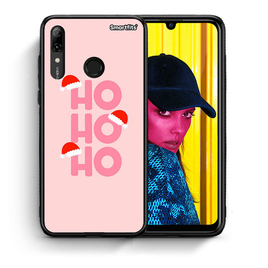 Θήκη Huawei P Smart 2019 Xmas Ho Ho Ho από τη Smartfits με σχέδιο στο πίσω μέρος και μαύρο περίβλημα | Huawei P Smart 2019 Xmas Ho Ho Ho case with colorful back and black bezels