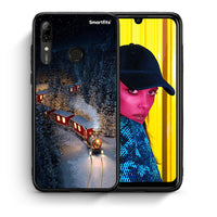 Thumbnail for Θήκη Huawei P Smart 2019 Xmas Train από τη Smartfits με σχέδιο στο πίσω μέρος και μαύρο περίβλημα | Huawei P Smart 2019 Xmas Train case with colorful back and black bezels