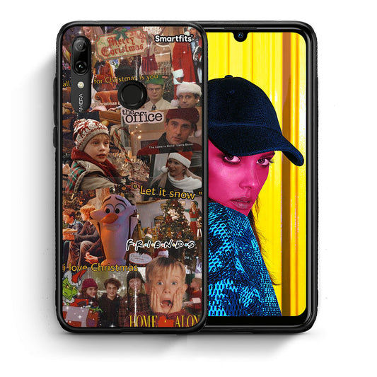 Θήκη Huawei P Smart 2019 Xmas Wishes από τη Smartfits με σχέδιο στο πίσω μέρος και μαύρο περίβλημα | Huawei P Smart 2019 Xmas Wishes case with colorful back and black bezels