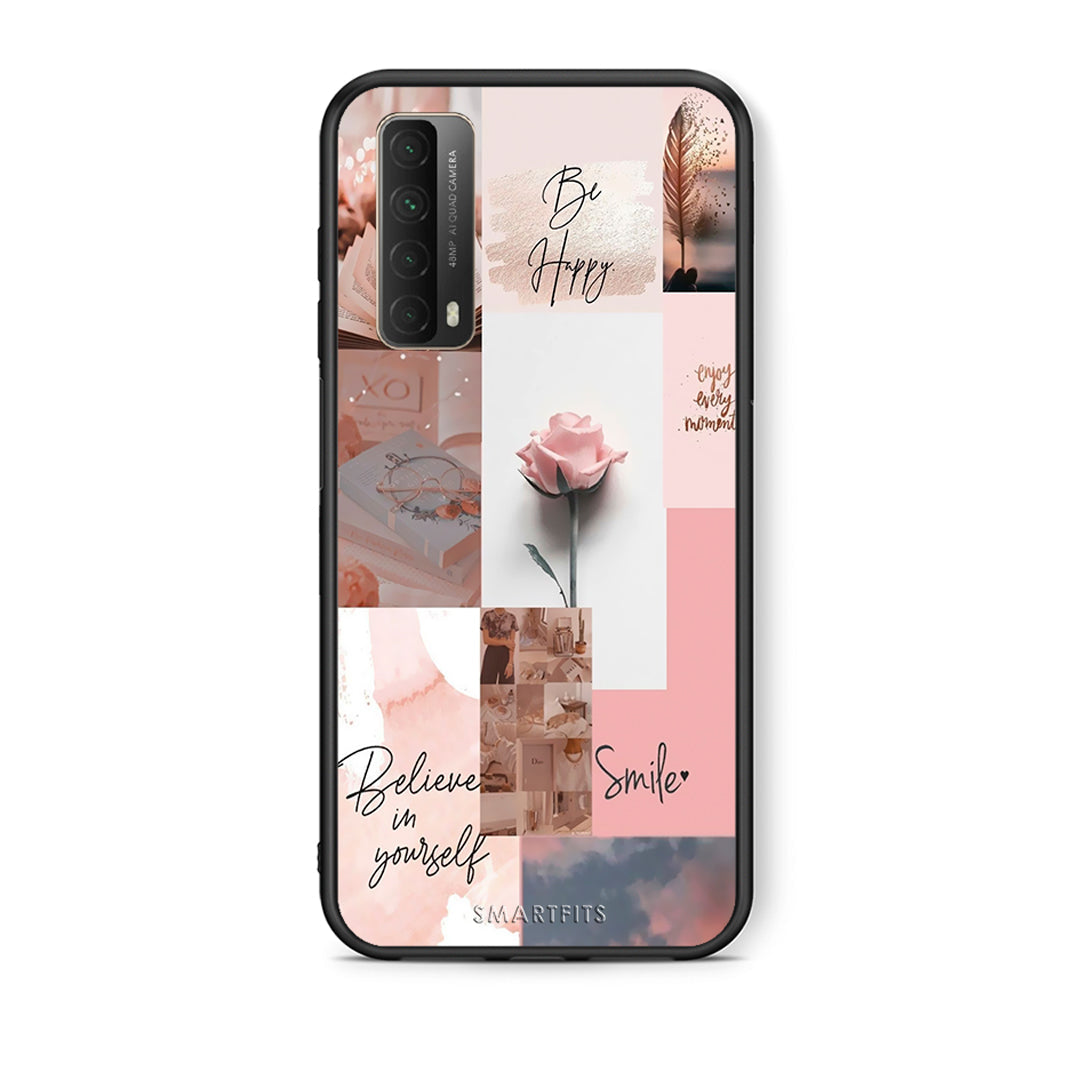 Θήκη Huawei P Smart 2021 Aesthetic Collage από τη Smartfits με σχέδιο στο πίσω μέρος και μαύρο περίβλημα | Huawei P Smart 2021 Aesthetic Collage case with colorful back and black bezels