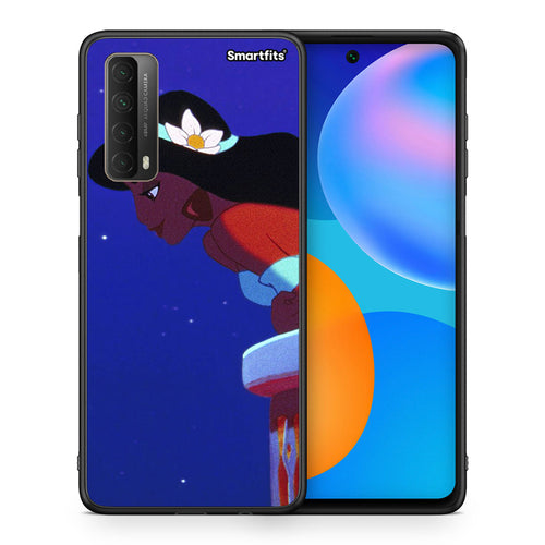 Θήκη Huawei P Smart 2021 Alladin And Jasmine Love 2 από τη Smartfits με σχέδιο στο πίσω μέρος και μαύρο περίβλημα | Huawei P Smart 2021 Alladin And Jasmine Love 2 case with colorful back and black bezels