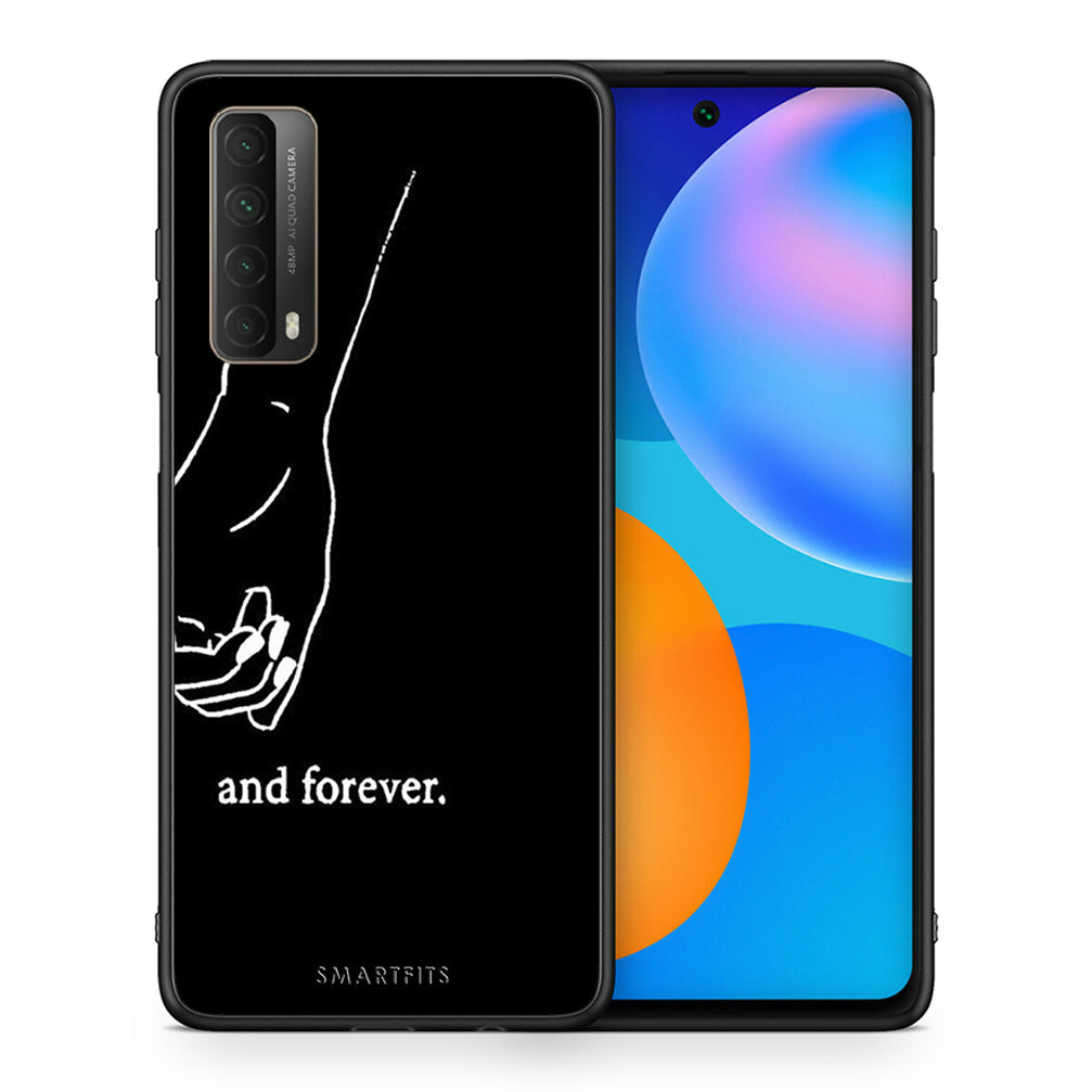 Θήκη Αγίου Βαλεντίνου Huawei P Smart 2021 Always & Forever 2 από τη Smartfits με σχέδιο στο πίσω μέρος και μαύρο περίβλημα | Huawei P Smart 2021 Always & Forever 2 case with colorful back and black bezels