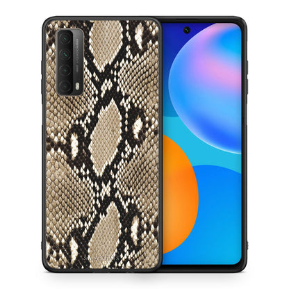 Θήκη Huawei P Smart 2021 Fashion Snake Animal από τη Smartfits με σχέδιο στο πίσω μέρος και μαύρο περίβλημα | Huawei P Smart 2021 Fashion Snake Animal case with colorful back and black bezels