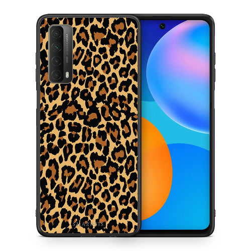 Θήκη Huawei P Smart 2021 Leopard Animal από τη Smartfits με σχέδιο στο πίσω μέρος και μαύρο περίβλημα | Huawei P Smart 2021 Leopard Animal case with colorful back and black bezels