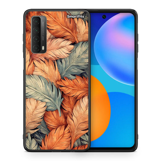 Θήκη Huawei P Smart 2021 Autumn Leaves από τη Smartfits με σχέδιο στο πίσω μέρος και μαύρο περίβλημα | Huawei P Smart 2021 Autumn Leaves case with colorful back and black bezels