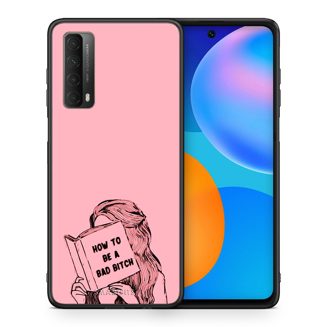Θήκη Huawei P Smart 2021 Bad Bitch από τη Smartfits με σχέδιο στο πίσω μέρος και μαύρο περίβλημα | Huawei P Smart 2021 Bad Bitch case with colorful back and black bezels
