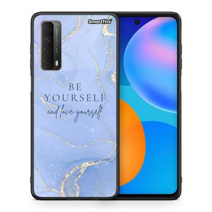 Θήκη Huawei P Smart 2021 Be Yourself από τη Smartfits με σχέδιο στο πίσω μέρος και μαύρο περίβλημα | Huawei P Smart 2021 Be Yourself case with colorful back and black bezels