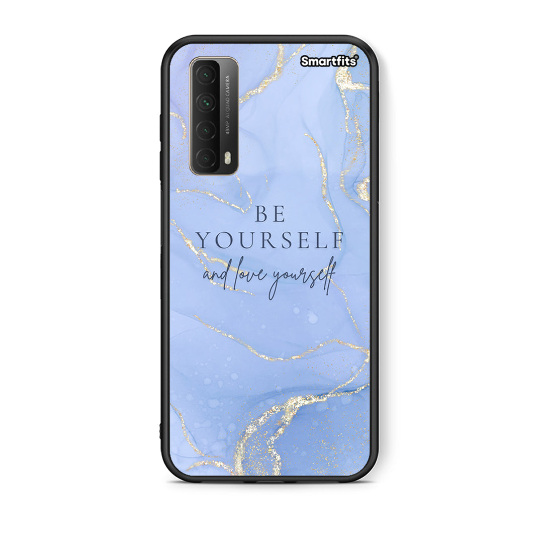 Θήκη Huawei P Smart 2021 Be Yourself από τη Smartfits με σχέδιο στο πίσω μέρος και μαύρο περίβλημα | Huawei P Smart 2021 Be Yourself case with colorful back and black bezels