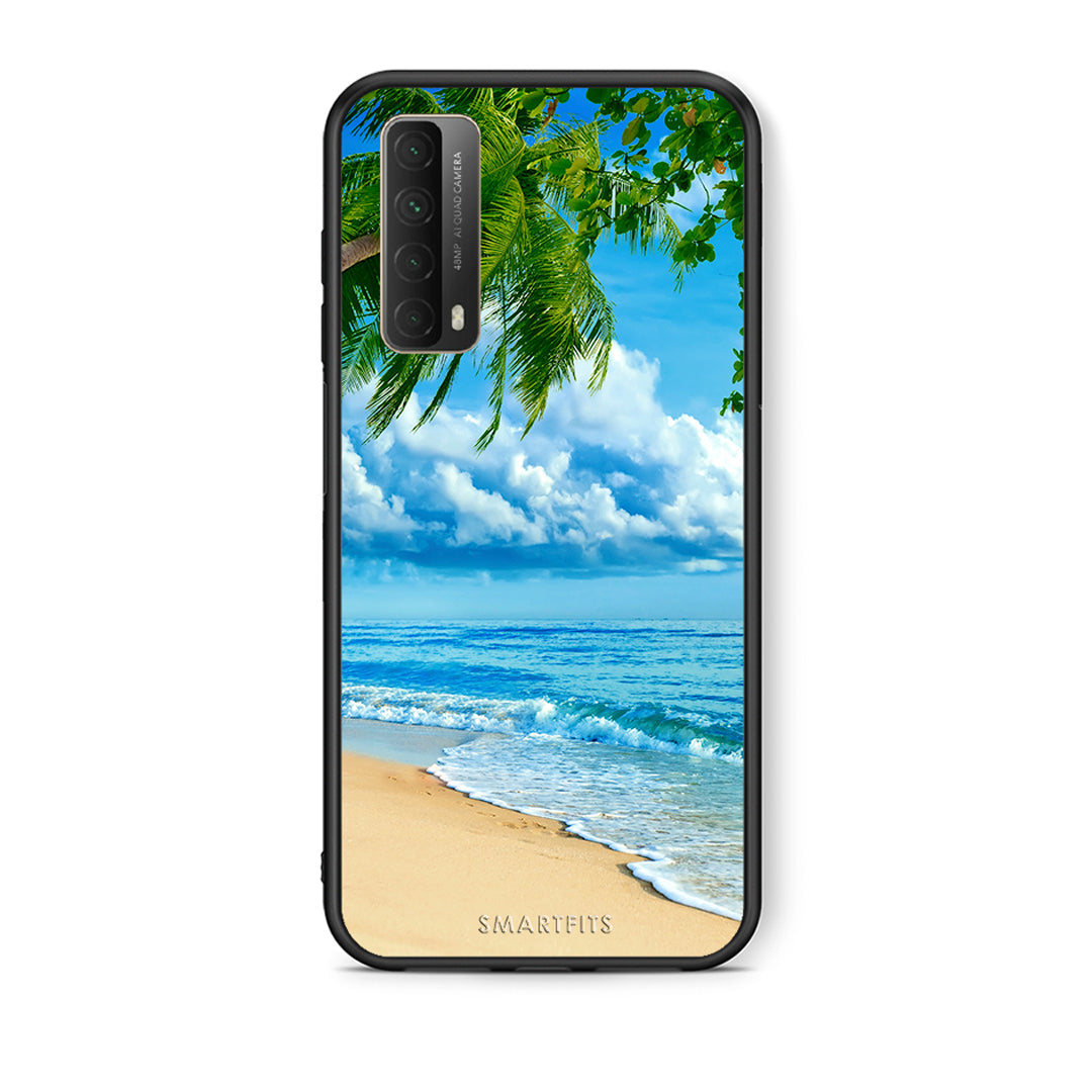 Θήκη Huawei P Smart 2021 Beautiful Beach από τη Smartfits με σχέδιο στο πίσω μέρος και μαύρο περίβλημα | Huawei P Smart 2021 Beautiful Beach case with colorful back and black bezels