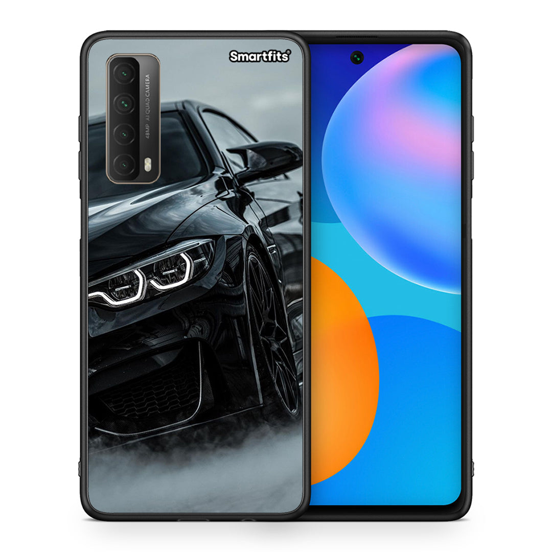 Θήκη Huawei P Smart 2021 Black BMW από τη Smartfits με σχέδιο στο πίσω μέρος και μαύρο περίβλημα | Huawei P Smart 2021 Black BMW case with colorful back and black bezels
