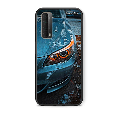 Θήκη Huawei P Smart 2021 Bmw E60 από τη Smartfits με σχέδιο στο πίσω μέρος και μαύρο περίβλημα | Huawei P Smart 2021 Bmw E60 case with colorful back and black bezels