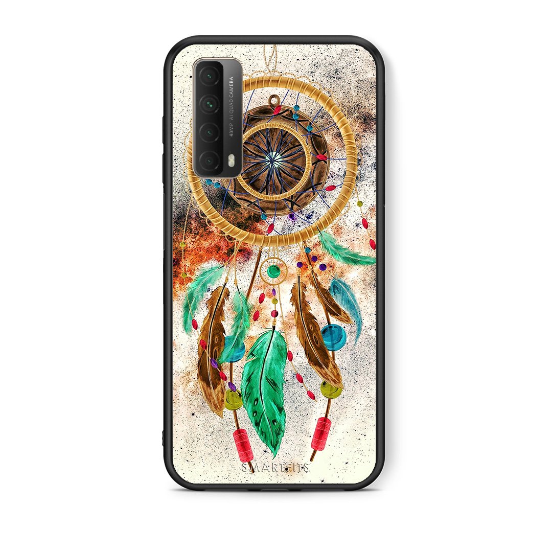 Θήκη Huawei P Smart 2021 DreamCatcher Boho από τη Smartfits με σχέδιο στο πίσω μέρος και μαύρο περίβλημα | Huawei P Smart 2021 DreamCatcher Boho case with colorful back and black bezels