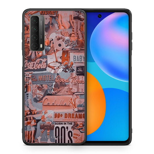 Θήκη Huawei P Smart 2021 Born In 90s από τη Smartfits με σχέδιο στο πίσω μέρος και μαύρο περίβλημα | Huawei P Smart 2021 Born In 90s case with colorful back and black bezels