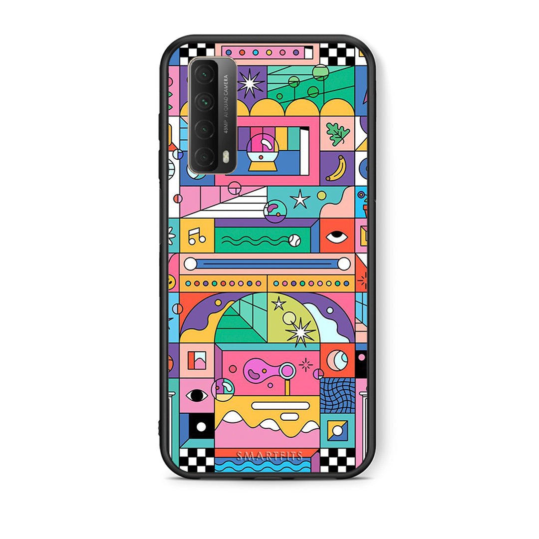 Θήκη Huawei P Smart 2021 Bubbles Soap από τη Smartfits με σχέδιο στο πίσω μέρος και μαύρο περίβλημα | Huawei P Smart 2021 Bubbles Soap case with colorful back and black bezels