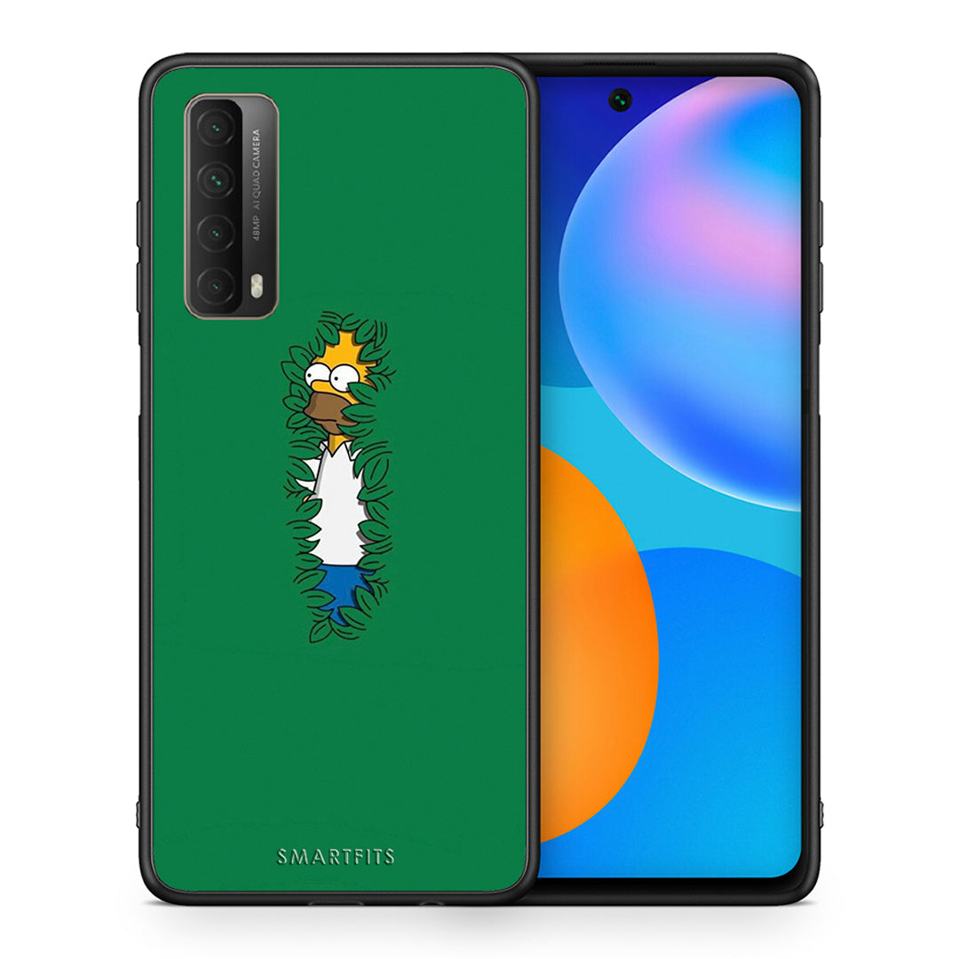Θήκη Αγίου Βαλεντίνου Huawei P Smart 2021 Bush Man από τη Smartfits με σχέδιο στο πίσω μέρος και μαύρο περίβλημα | Huawei P Smart 2021 Bush Man case with colorful back and black bezels