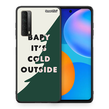 Θήκη Huawei P Smart 2021 Cold Outside από τη Smartfits με σχέδιο στο πίσω μέρος και μαύρο περίβλημα | Huawei P Smart 2021 Cold Outside case with colorful back and black bezels