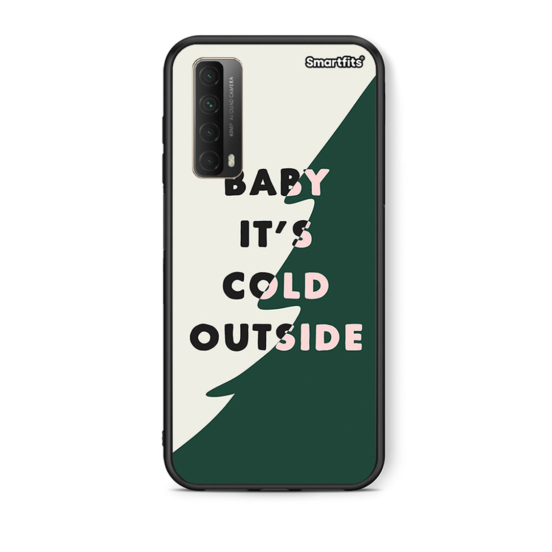 Θήκη Huawei P Smart 2021 Cold Outside από τη Smartfits με σχέδιο στο πίσω μέρος και μαύρο περίβλημα | Huawei P Smart 2021 Cold Outside case with colorful back and black bezels