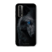 Thumbnail for Θήκη Huawei P Smart 2021 Dark Wolf από τη Smartfits με σχέδιο στο πίσω μέρος και μαύρο περίβλημα | Huawei P Smart 2021 Dark Wolf case with colorful back and black bezels