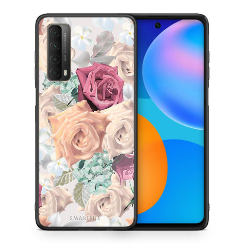 Θήκη Huawei P Smart 2021 Bouquet Floral από τη Smartfits με σχέδιο στο πίσω μέρος και μαύρο περίβλημα | Huawei P Smart 2021 Bouquet Floral case with colorful back and black bezels
