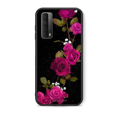 Θήκη Huawei P Smart 2021 Red Roses Flower από τη Smartfits με σχέδιο στο πίσω μέρος και μαύρο περίβλημα | Huawei P Smart 2021 Red Roses Flower case with colorful back and black bezels