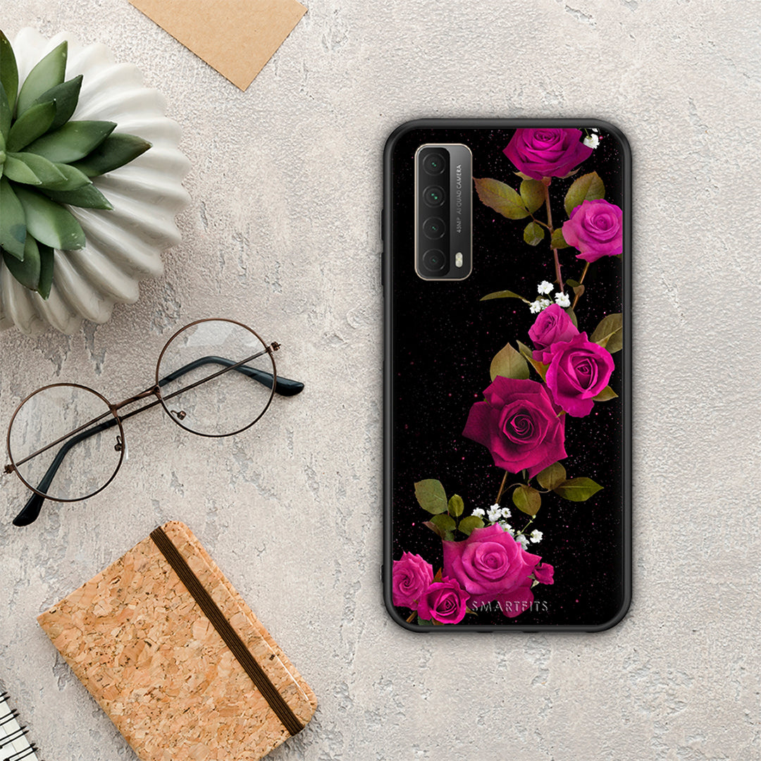 Flower Red Roses - Huawei P Smart 2021 θήκη