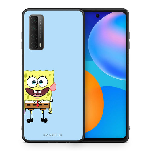 Θήκη Huawei P Smart 2021 Friends Bob από τη Smartfits με σχέδιο στο πίσω μέρος και μαύρο περίβλημα | Huawei P Smart 2021 Friends Bob case with colorful back and black bezels