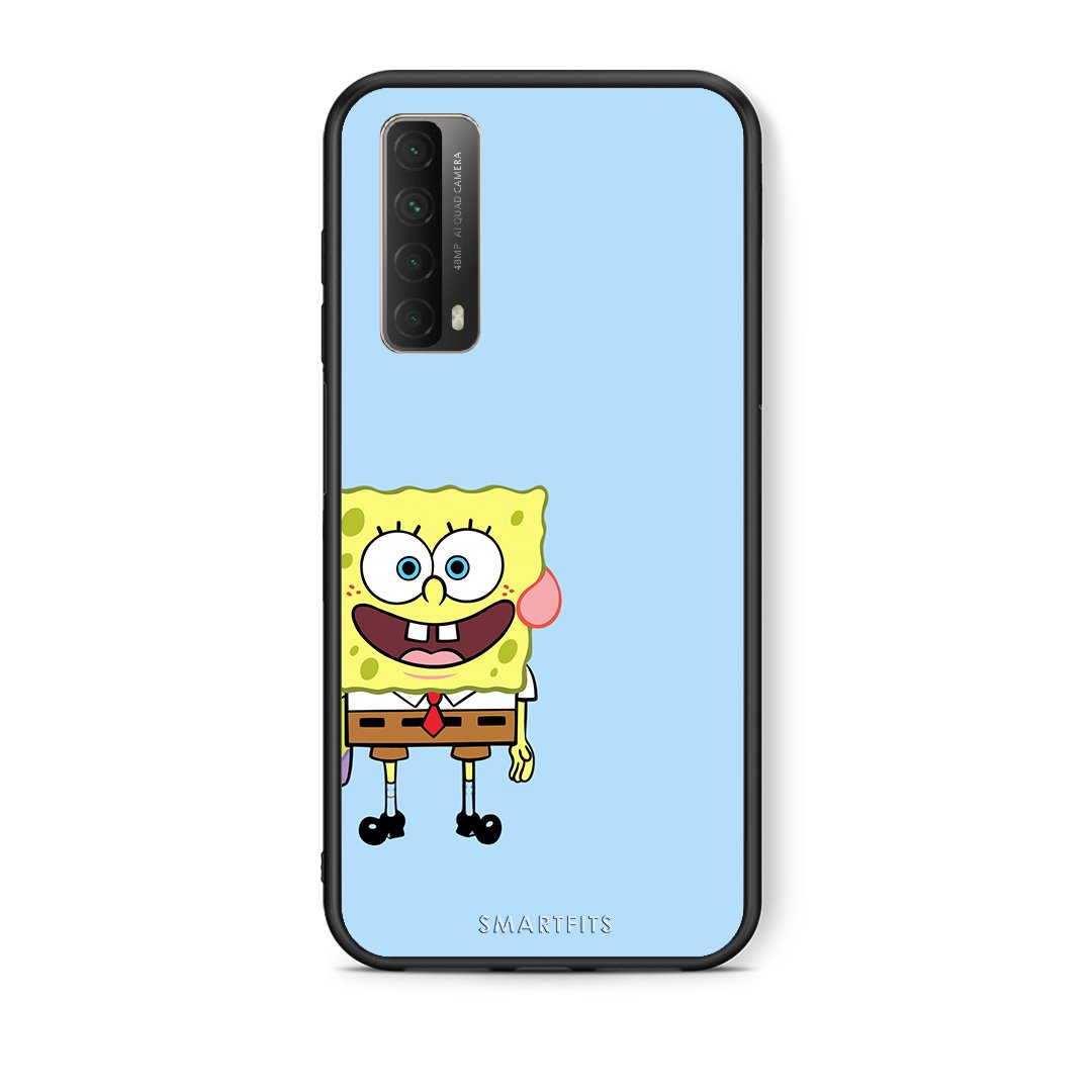 Θήκη Huawei P Smart 2021 Friends Bob από τη Smartfits με σχέδιο στο πίσω μέρος και μαύρο περίβλημα | Huawei P Smart 2021 Friends Bob case with colorful back and black bezels